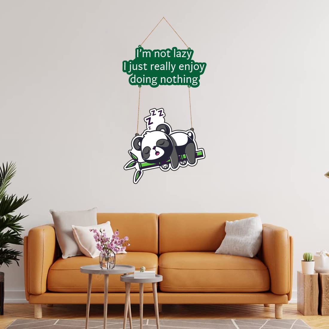 Otidge Sleeping Panda MDF wooden wall hanging - image 2