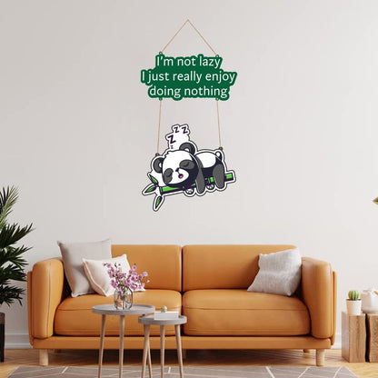 Otidge Sleeping Panda MDF wooden wall hanging - image 2