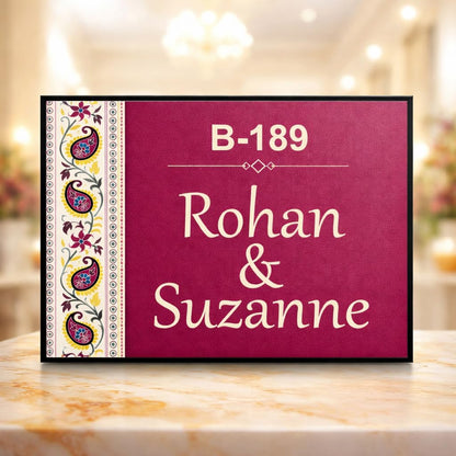 mandala custom name plate for home lifestyle use for home entrance door name board
