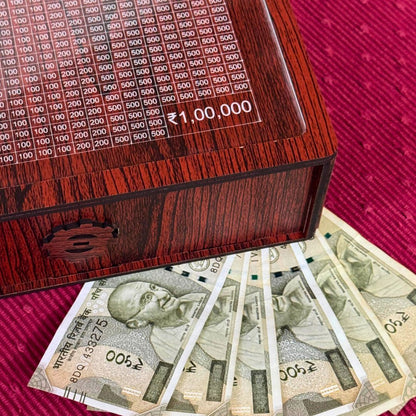 Piggy Bank for Adults with Numbers.