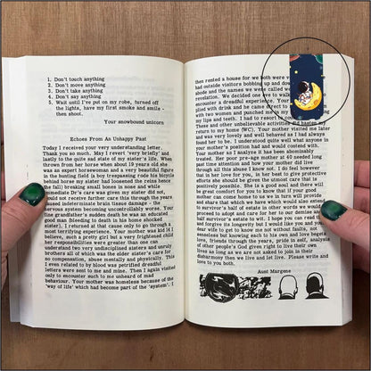 astroanut magnetic bookmark home decor styling view