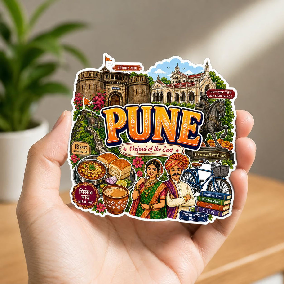 Zesta Pune wooden fridge magnet - image 2