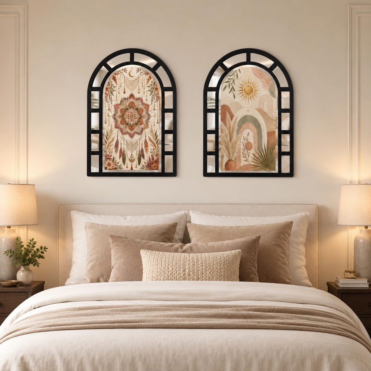 Zesta Bohemian jharokha mirror wall decor - image 3