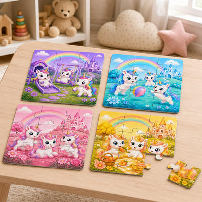 Zesta Unicorn 9-piece wooden jigsaw puzzle - image 3