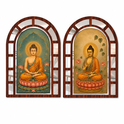 Zesta Buddha jharokha mirror wall decor - image 1