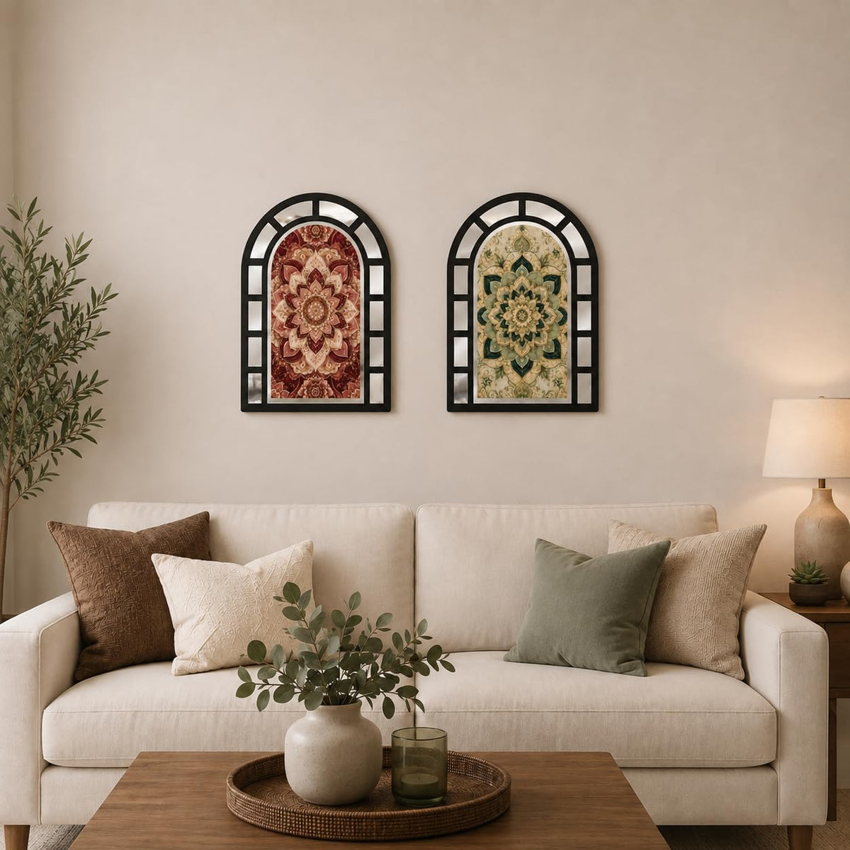 Zesta Mandala jharokha mirror wall decor - image 3