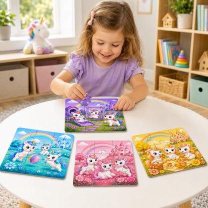 Zesta Unicorn 9-piece wooden jigsaw puzzle - image 2