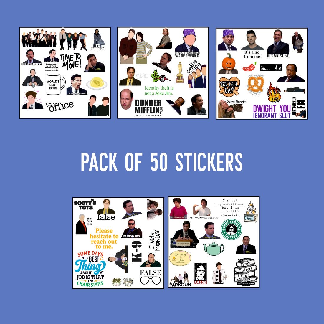 Office Vinyl Waterproof Sticker (pack of 50).