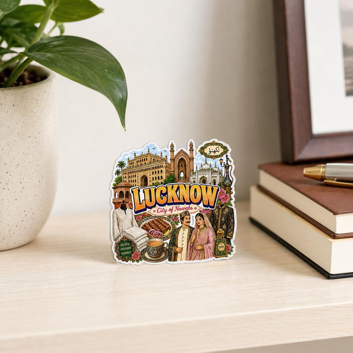 Zesta Lucknow wooden fridge magnet - image 1