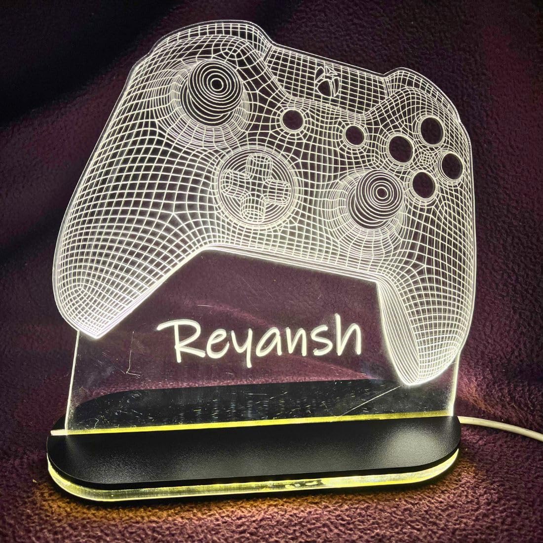 Otidge Game Controller Personalised LED Name Lamp – image 3