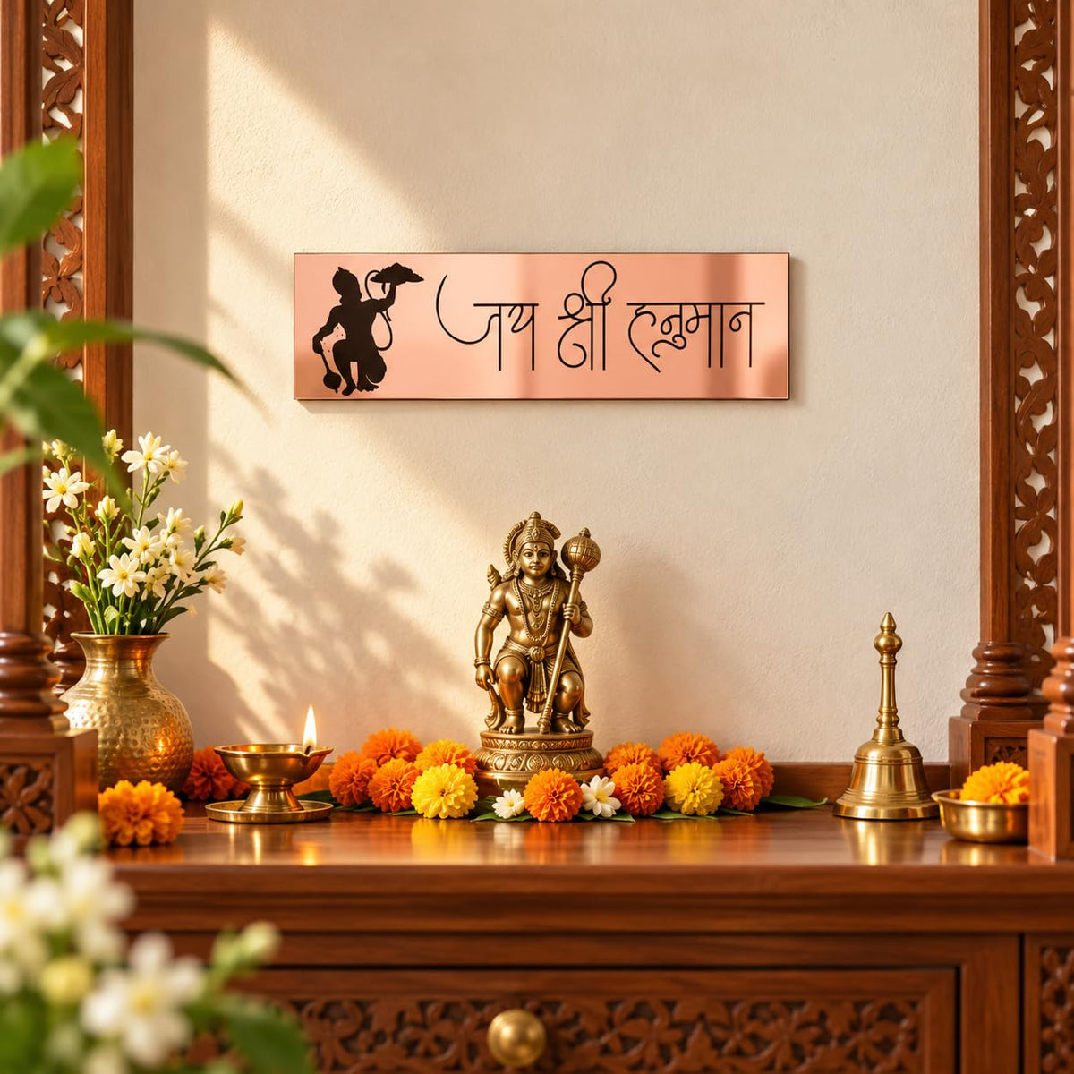 Zesta Jai Shree Hanuman Self-Adhesive Acrylic Mandir Sticker – image 6