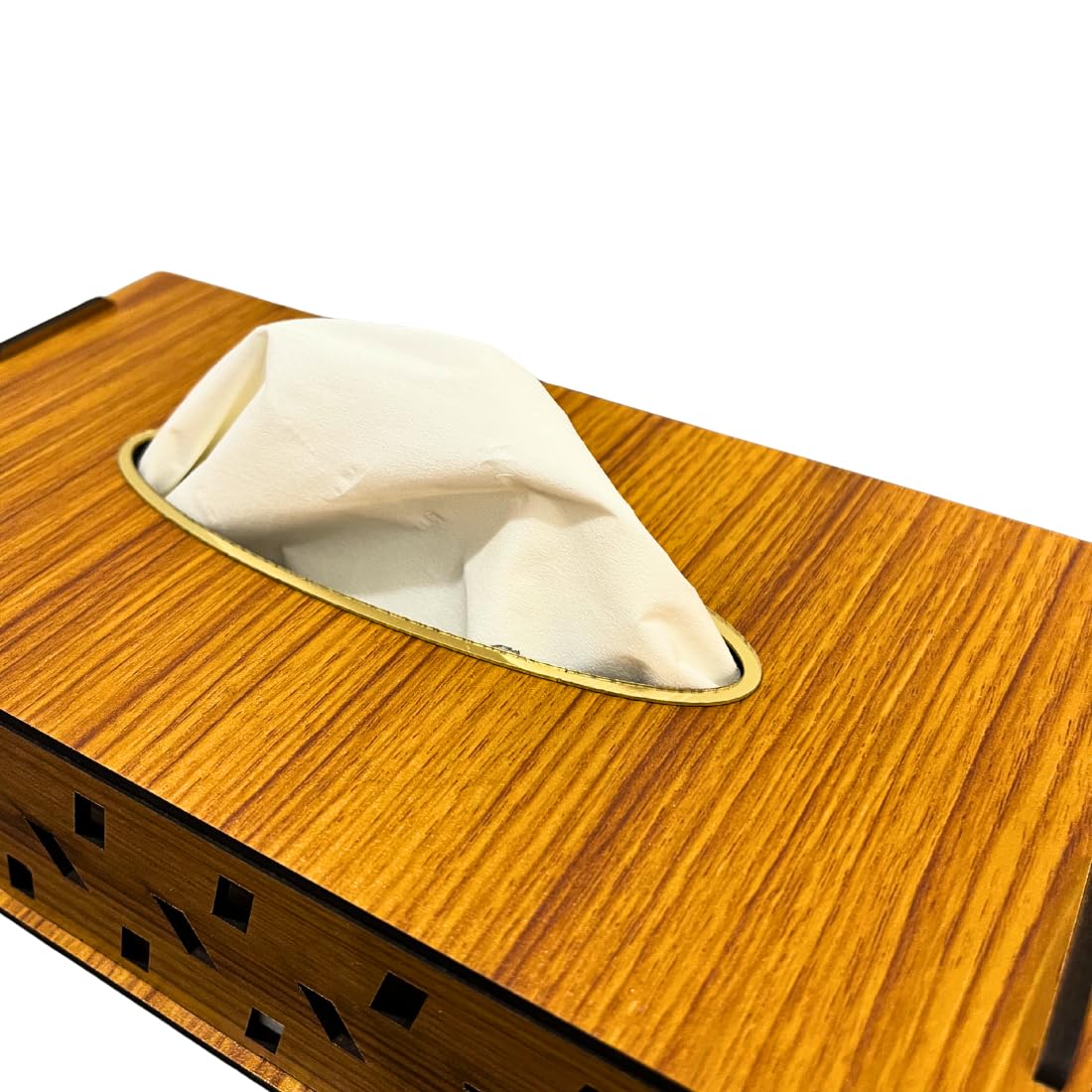 standard wooden tissue holder box f decorative tissue holder close up design detail