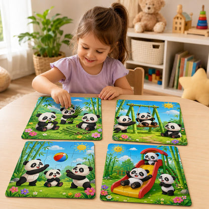Zesta Panda 9-piece wooden jigsaw puzzle - image 2