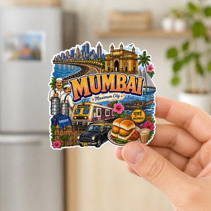 Zesta Mumbai wooden fridge magnet - image 3