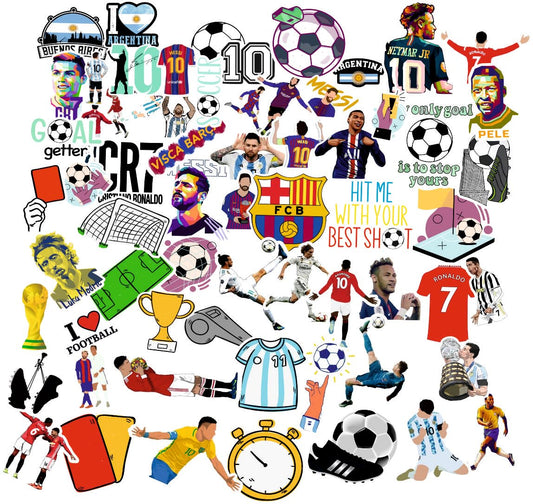 Football Vinyl Waterproof Sticker (pack of 50).