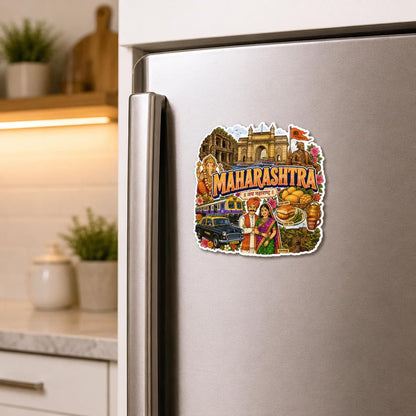 Zesta Maharashtra wooden fridge magnet - image 1