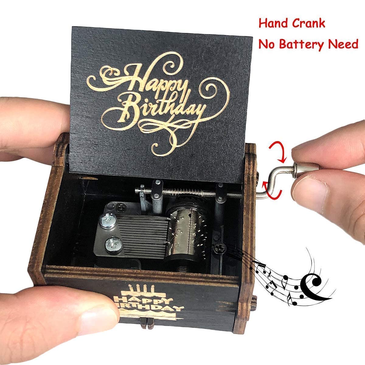 Happy Birthday Black Musical Box.