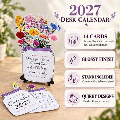 Zesta Floral desk calendar - image 5