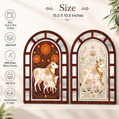 Zesta Cow jharokha mirror wall decor - image 4