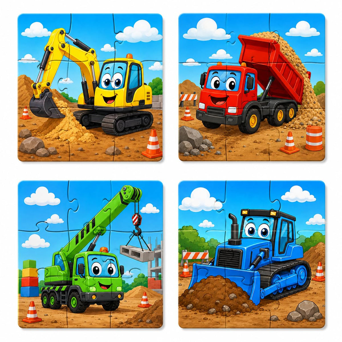 Zesta Trucks 9-piece wooden jigsaw puzzle - image 1
