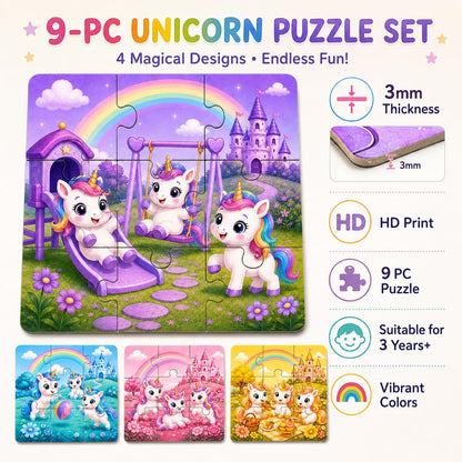 Zesta Unicorn 9-piece wooden jigsaw puzzle - image 4