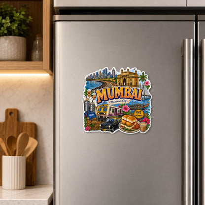 Zesta Mumbai wooden fridge magnet - image 2