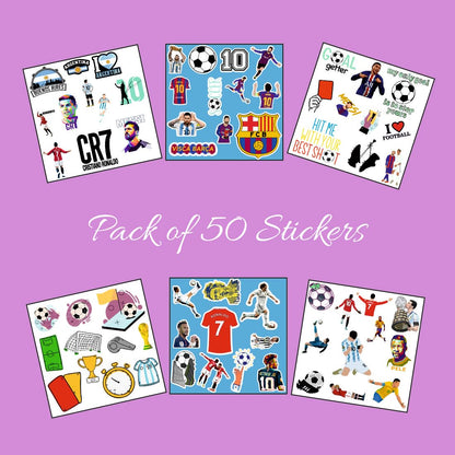 Football Vinyl Waterproof Sticker (pack of 50).