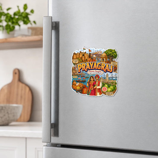 Zesta Prayagraj wooden fridge magnet - image 1
