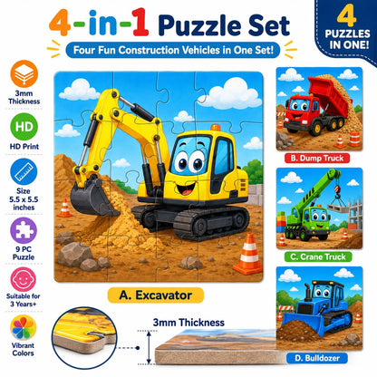 Zesta Trucks 9-piece wooden jigsaw puzzle - image 4