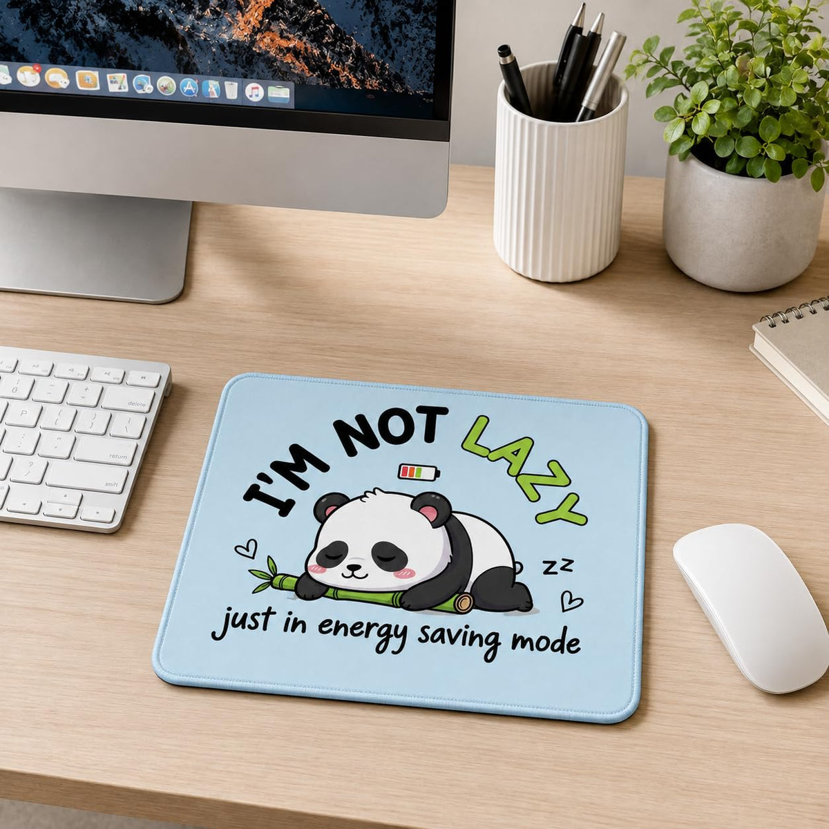 Zesta I Am Not Lazy mouse pad - image 2