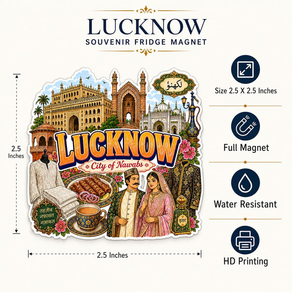 Zesta Lucknow wooden fridge magnet - image 3