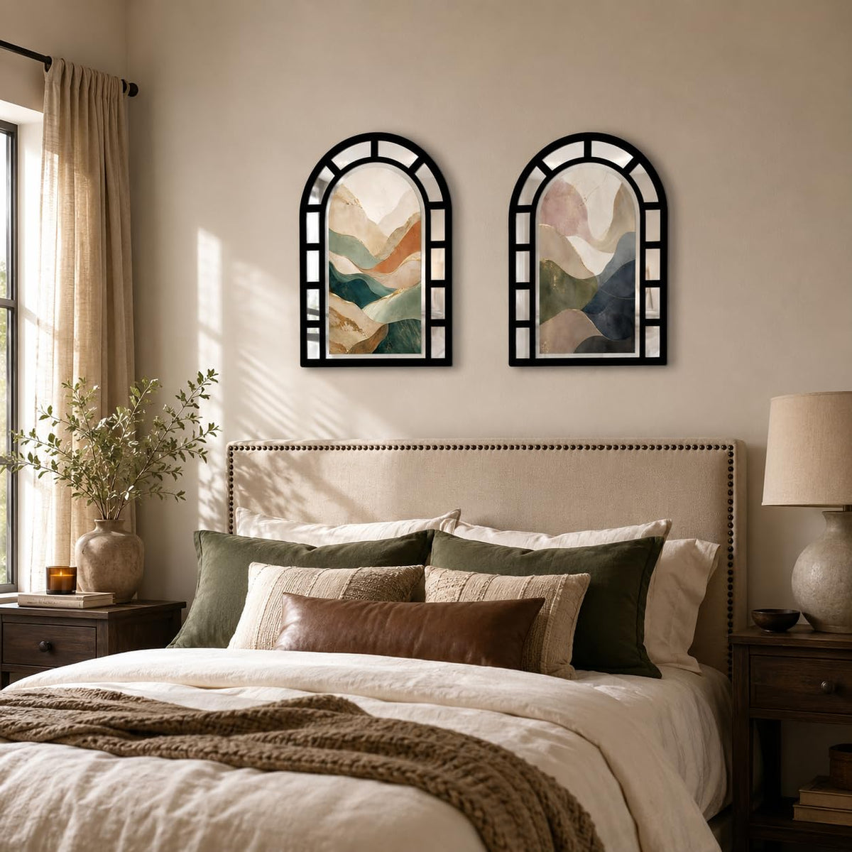 Zesta Abstract _2 jharokha mirror wall decor - image 2