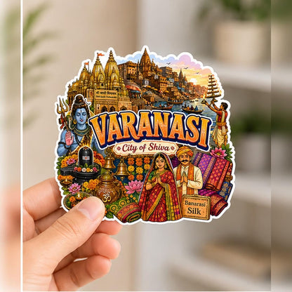 Zesta Varanasi wooden fridge magnet - image 5
