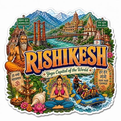 Zesta Rishikesh wooden fridge magnet - image 4