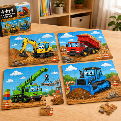 Zesta Trucks 9-piece wooden jigsaw puzzle - image 3