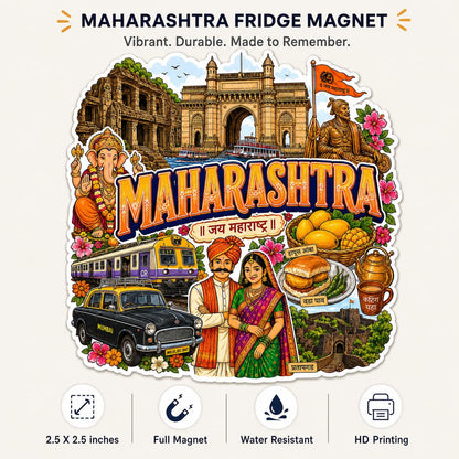 Zesta Maharashtra wooden fridge magnet - image 4