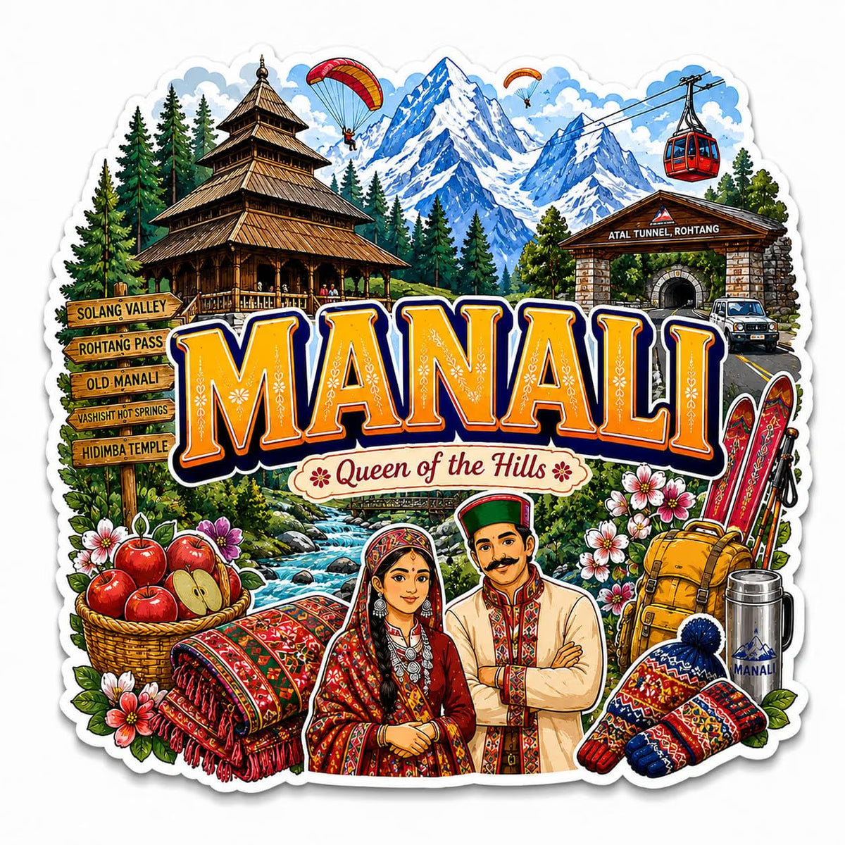 Zesta Manali wooden fridge magnet - image 5