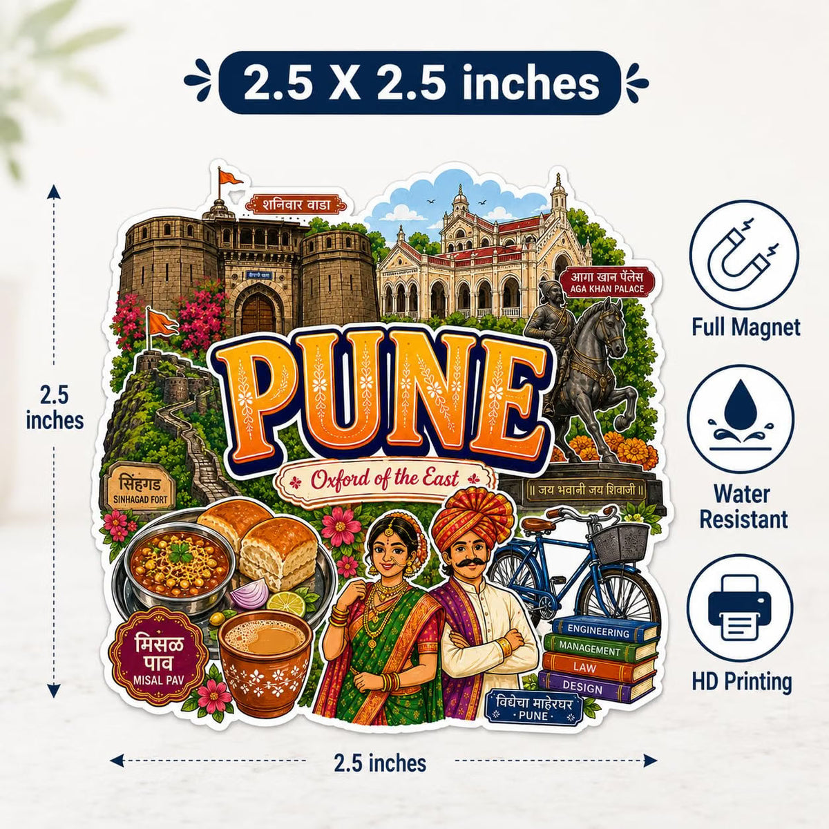 Zesta Pune wooden fridge magnet - image 5