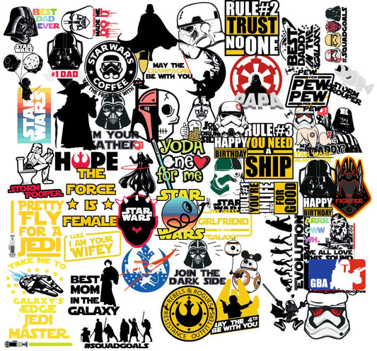 Star Wars Vinyl Waterproof Sticker (pack of 50).