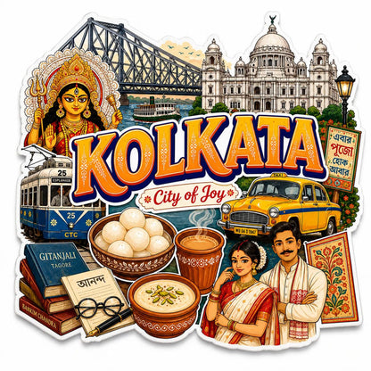 Zesta Kolkata wooden fridge magnet - image 5