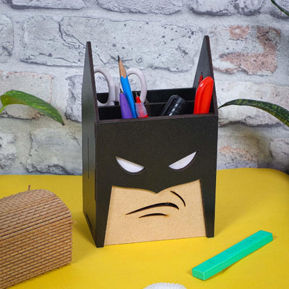 batman wooden pen holder for desk m desk pen holder feature and material detail