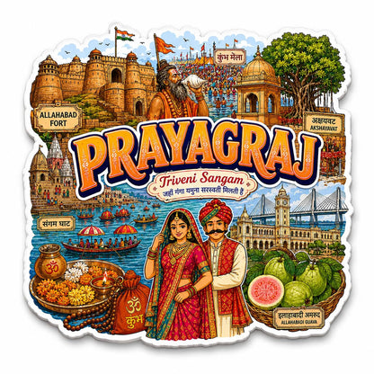 Zesta Prayagraj wooden fridge magnet - image 5