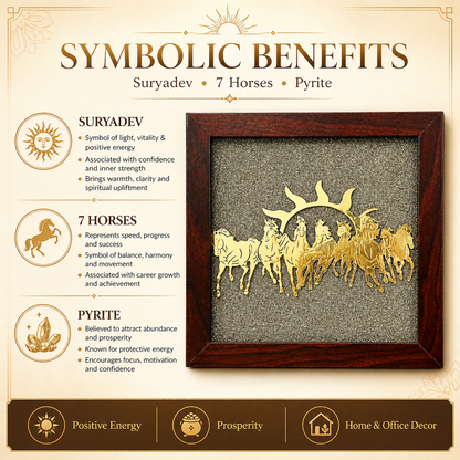 7 horses raw pyrite frame certified size and finish detail