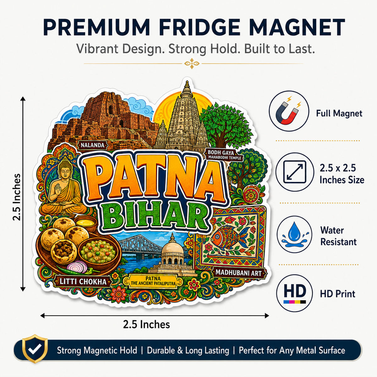 Zesta Patna wooden fridge magnet - image 1