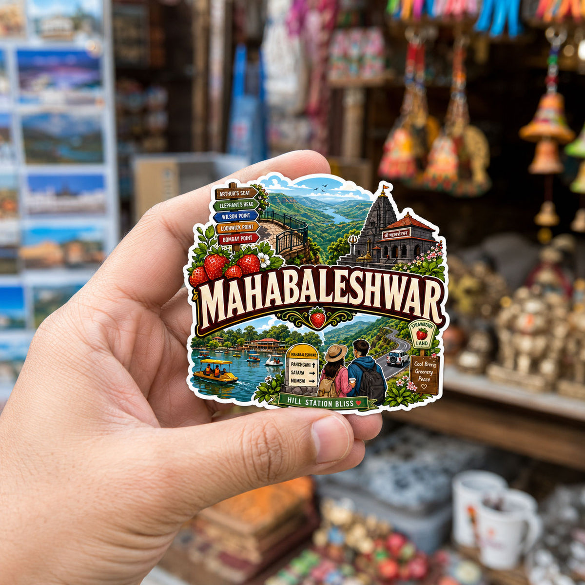 Zesta Mahabaleshwar wooden fridge magnet - image 4