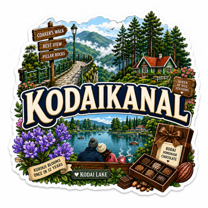 Zesta Kodaikanal wooden fridge magnet - image 1