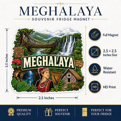 Zesta Meghalaya wooden fridge magnet - image 5