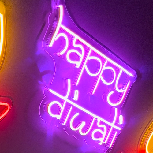 Happy Diwali Neon Sign.