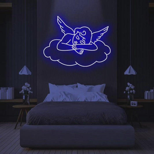 Angel Color Changing - custom neon signs.