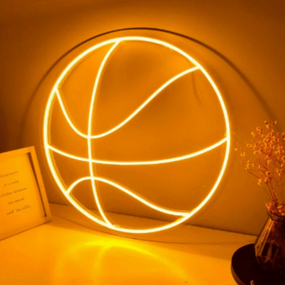 Basketball neon sign.